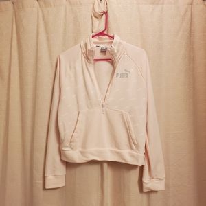 Light Pink Puma Jacket Zip 3/4